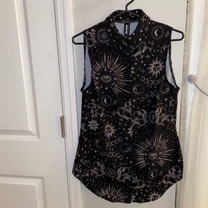 CELESTIAL EYE BUSINESS TIME SHIRT SIZE XS NWOT BM BLACKMILK